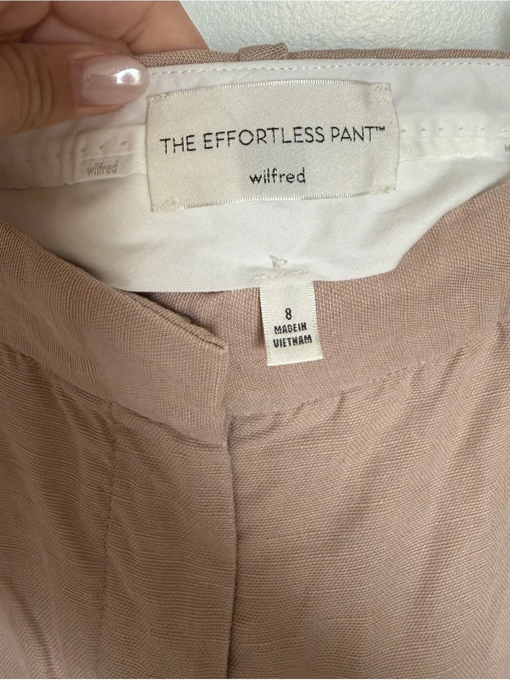 Effortless Wide Leg Linen-Blend Pants in Taupe
